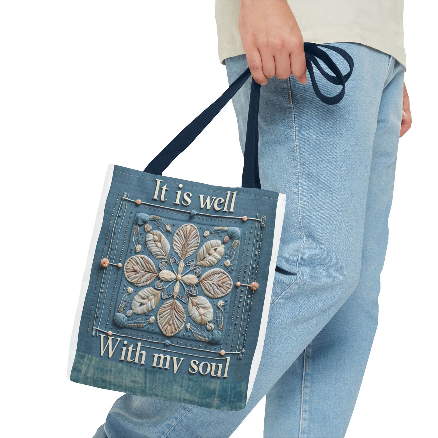 Inspirational Tote Bag, Faith-Based Bag, Motivational Shopping Bag, Personalized Gift, Spiritual Accessory