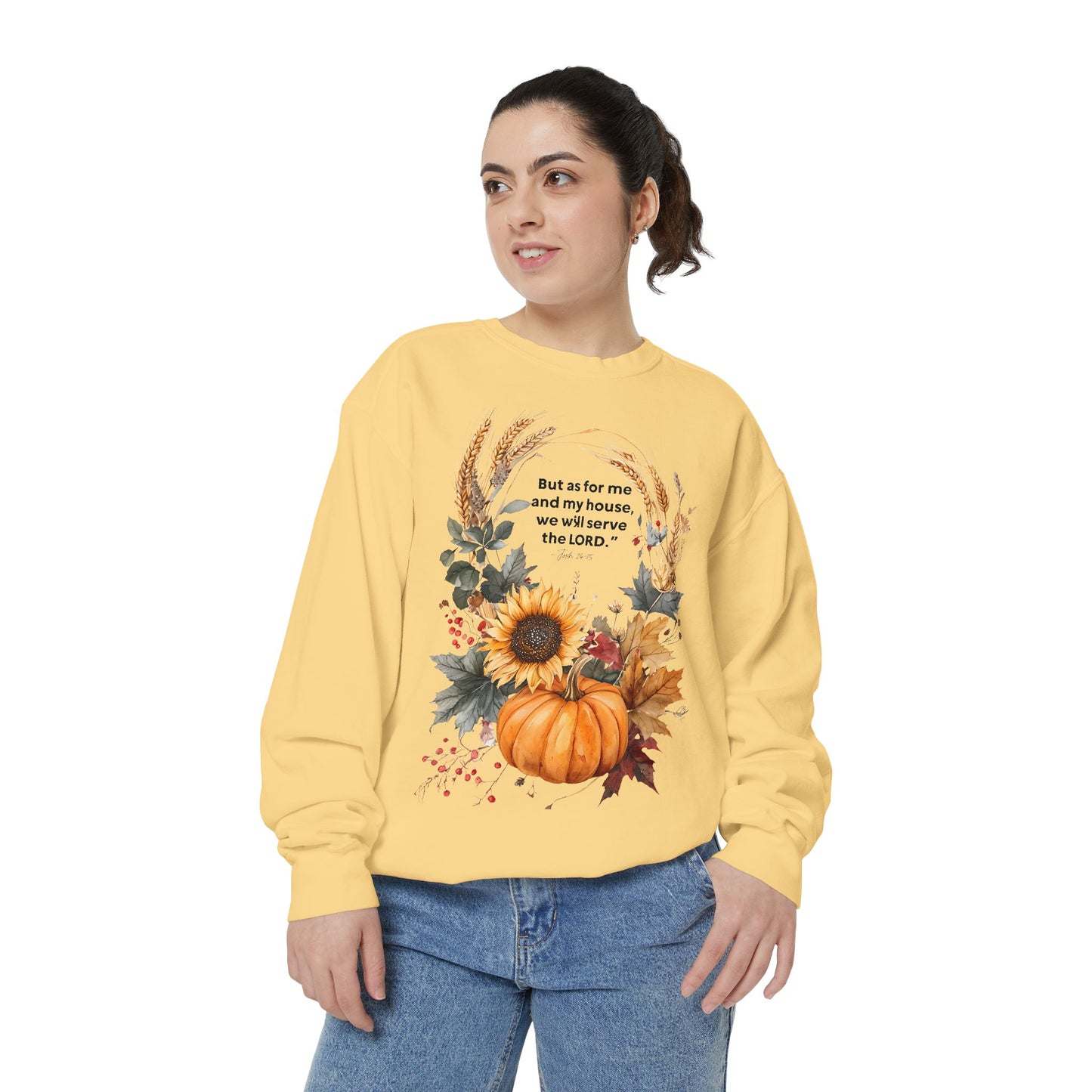 Cozy Fall Sweatshirt with Inspirational Quote, Perfect for Thanksgiving, Autumn Wardrobe, Gift for Her, Layering Piece, Unisex Apparel