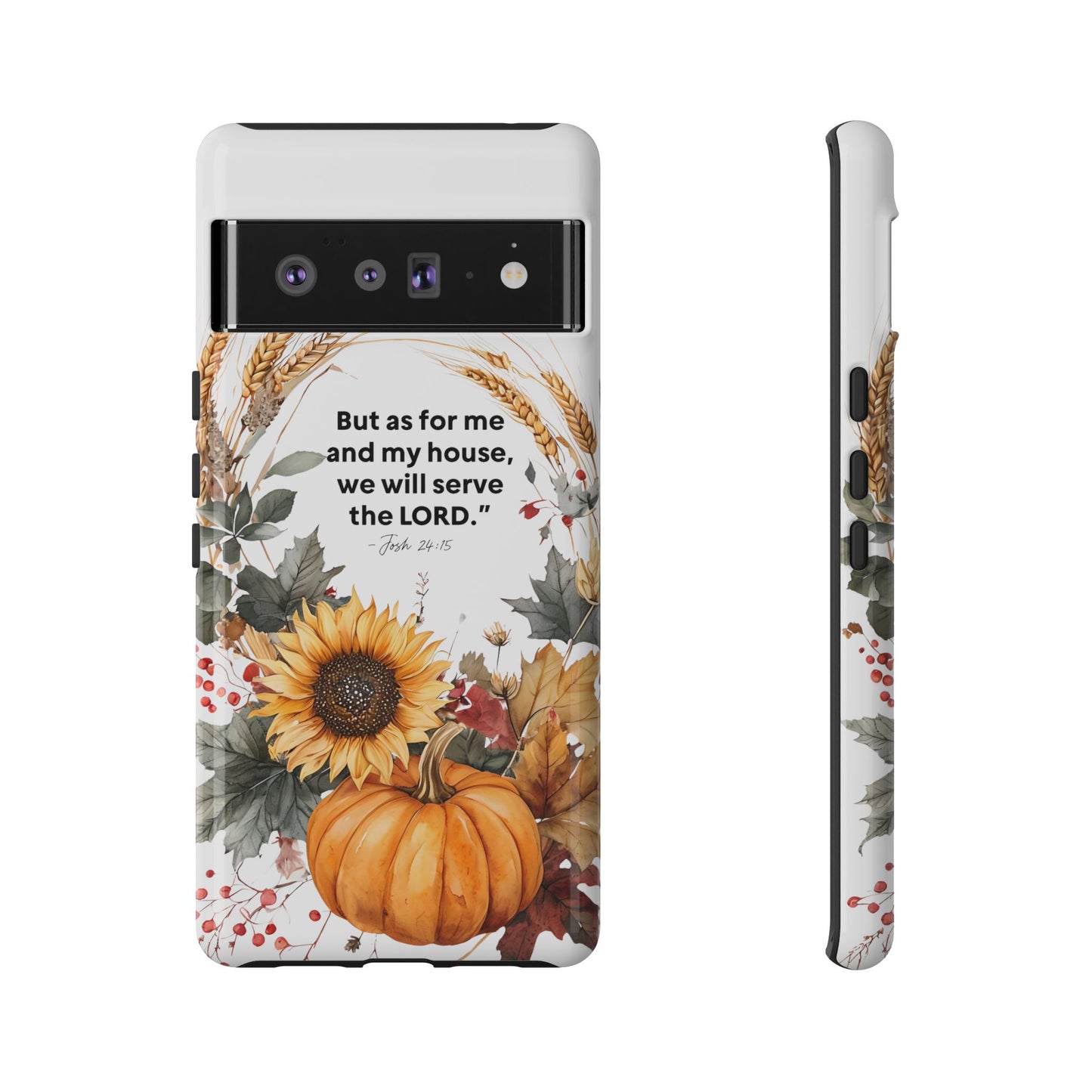 Fall-Themed Phone Case, Cozy Autumn Decor, Inspirational Quote, Pumpkin Design, Gift for Him or Her