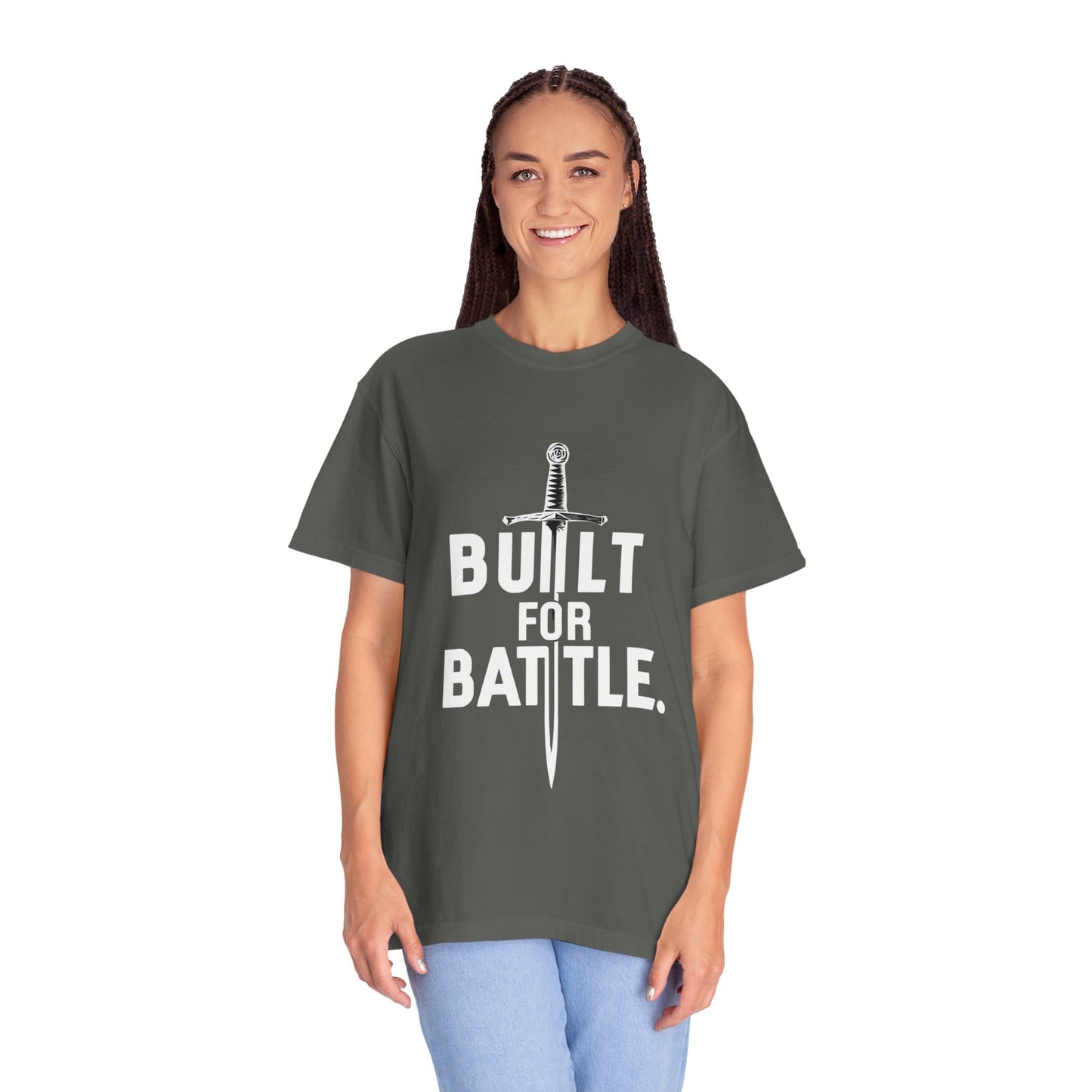 Battle-Ready Unisex T-shirt - Built for Battle - Casual Wear, Fitness, Gift for Warriors, Encouragement, Everyday Comfort