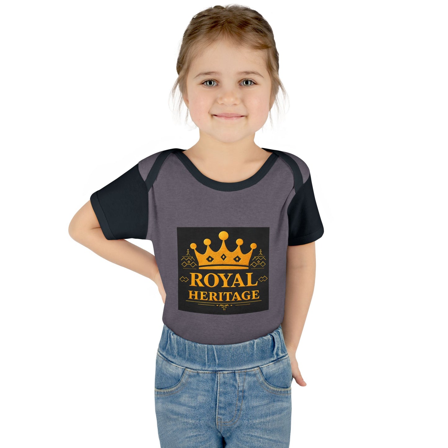 Royal Heritage Infant Bodysuit, Cute Baby Onesie, Newborn Gift, Baby Shower Outfit, Crown Theme Baby Apparel