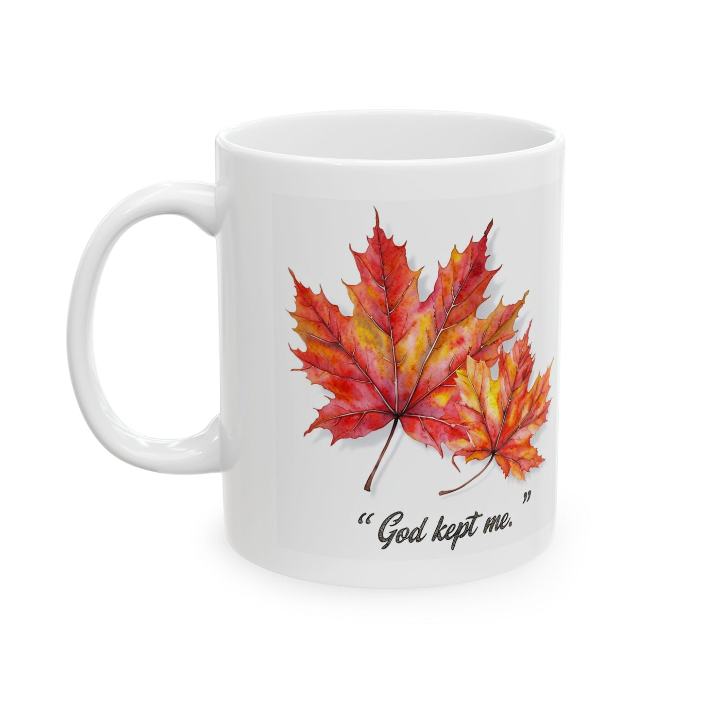 Autumn Leaf Ceramic Mug, Cozy Coffee Cup, Fall Decor, Gift for Nature Lovers, Seasonal Mug, Thanksgiving Gift