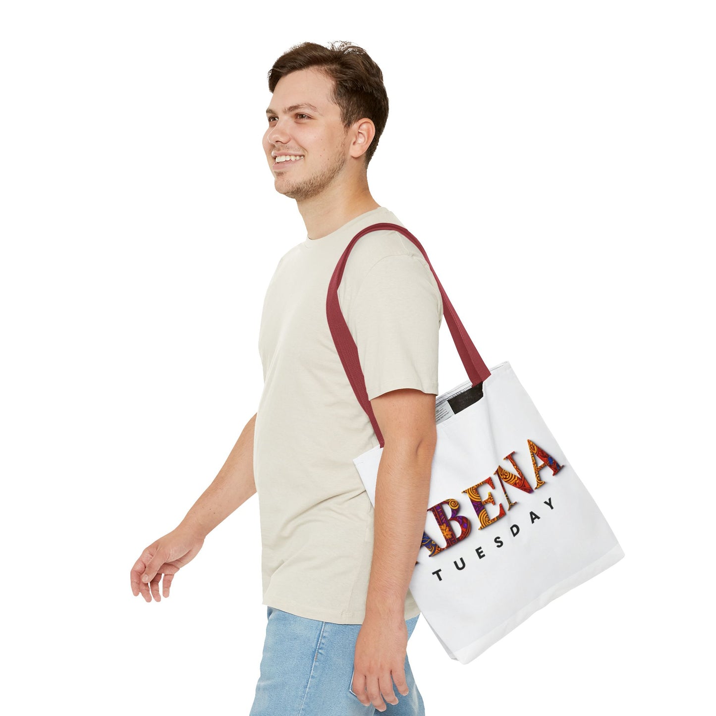 Abena Tuesday Tote Bag, Stylish Carryall, Gift for Her, Daily Use, Eco-Friendly, Fashionable Shopper's Bag, Personalized Tote
