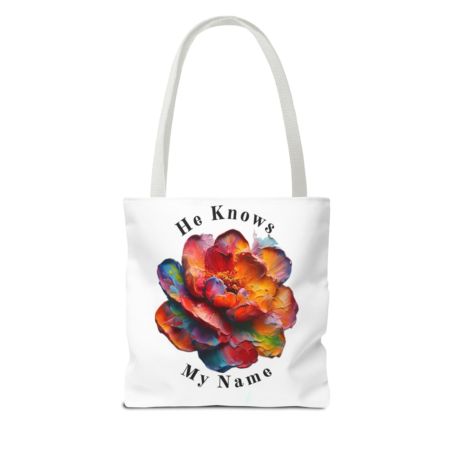 Flower Tote Bag with Inspirational Quote - Perfect for Everyday Use, Weekend Getaways, Gifts, Eco-Friendly Alternative, Floral Design