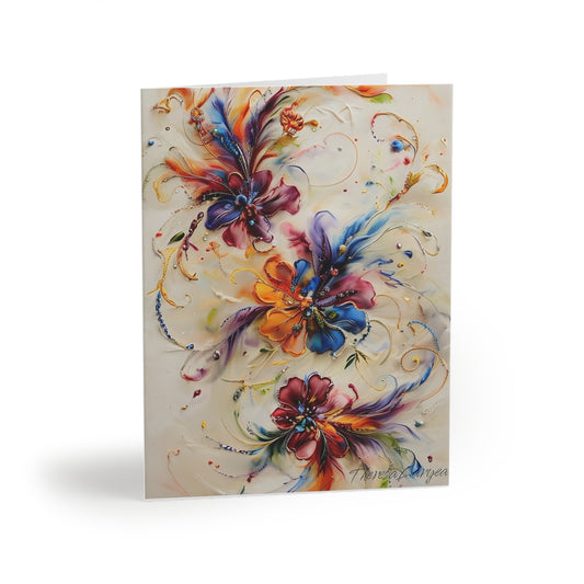Floral Greeting Cards Set | Vibrant Cards for Any Occasion, Birthday, Thank You, Invitation, Wedding, All-Occasion Cards