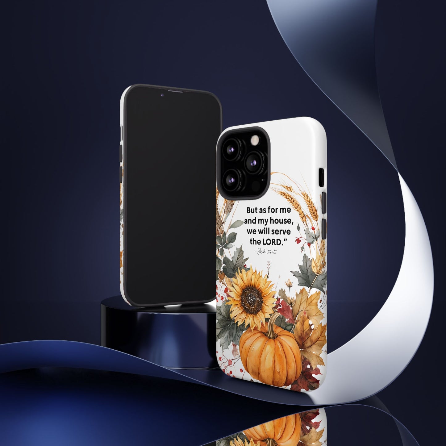 Fall-Themed Phone Case, Cozy Autumn Decor, Inspirational Quote, Pumpkin Design, Gift for Him or Her