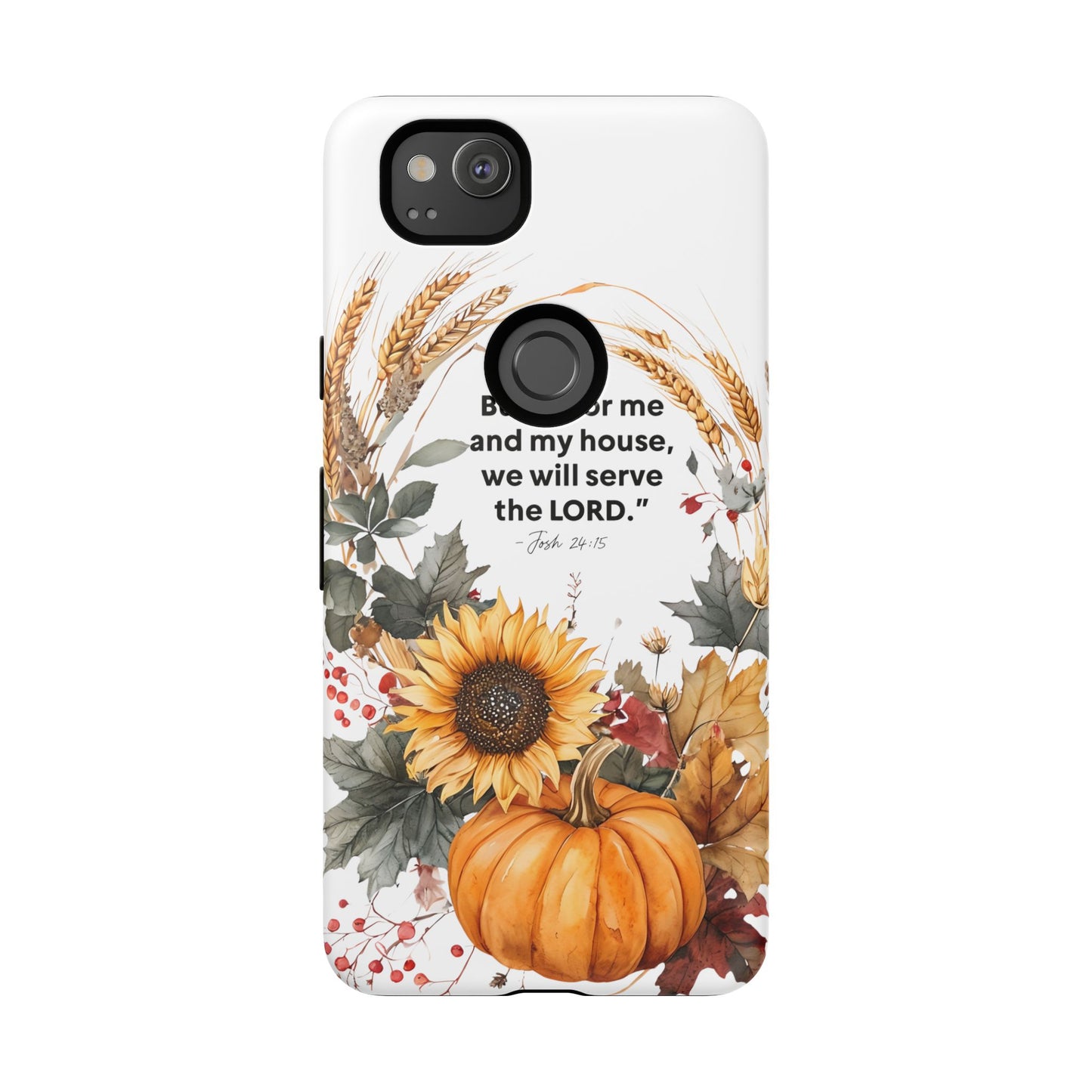 Fall-Themed Phone Case, Cozy Autumn Decor, Inspirational Quote, Pumpkin Design, Gift for Him or Her