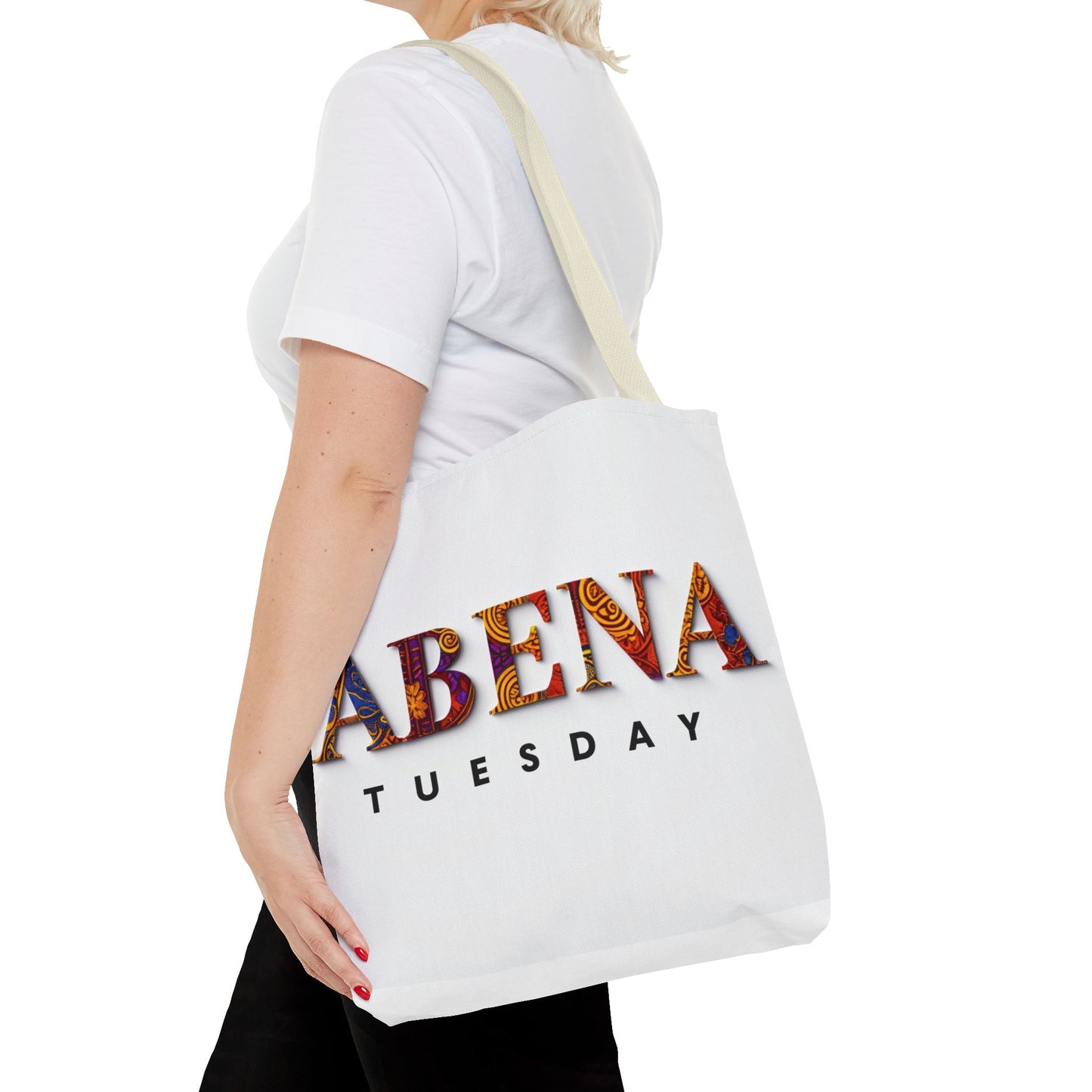 Abena Tuesday Tote Bag, Stylish Carryall, Gift for Her, Daily Use, Eco-Friendly, Fashionable Shopper's Bag, Personalized Tote