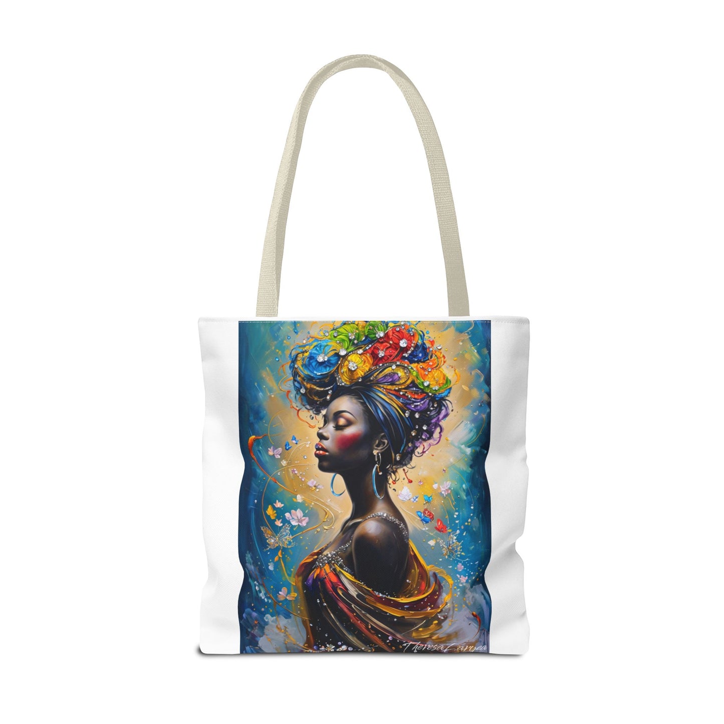 Vibrant Art Tote Bag, Stylish Eco-Friendly Grocery Bag, Elegant Gift for Art Lovers, Fashionable Daily Use, Perfect for Festivals