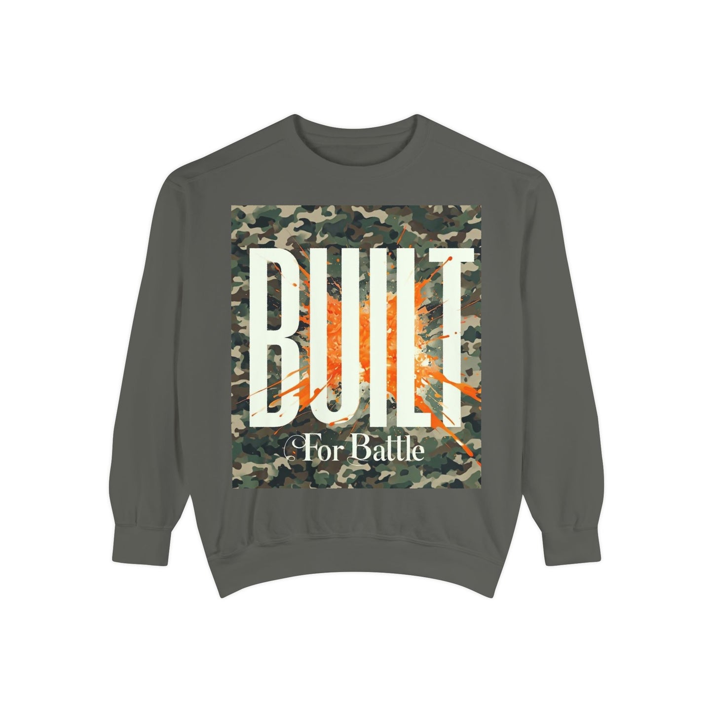 Battle-Ready Unisex Sweatshirt | Cozy Streetwear | Gift for Him or Her | Fall Fashion | Casual Wear | Camo Design