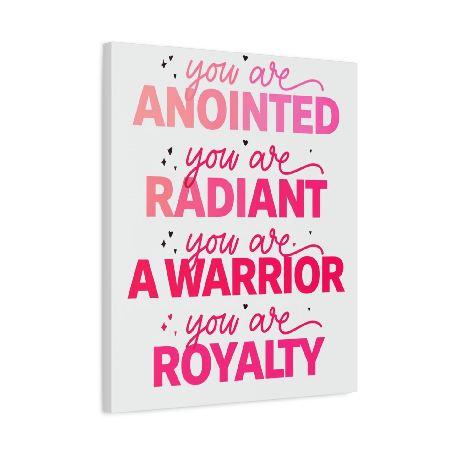 Inspirational Wall Art Print, Motivational Home Decor, Christian Canvases, Gift for Her, Uplifting Affirmations