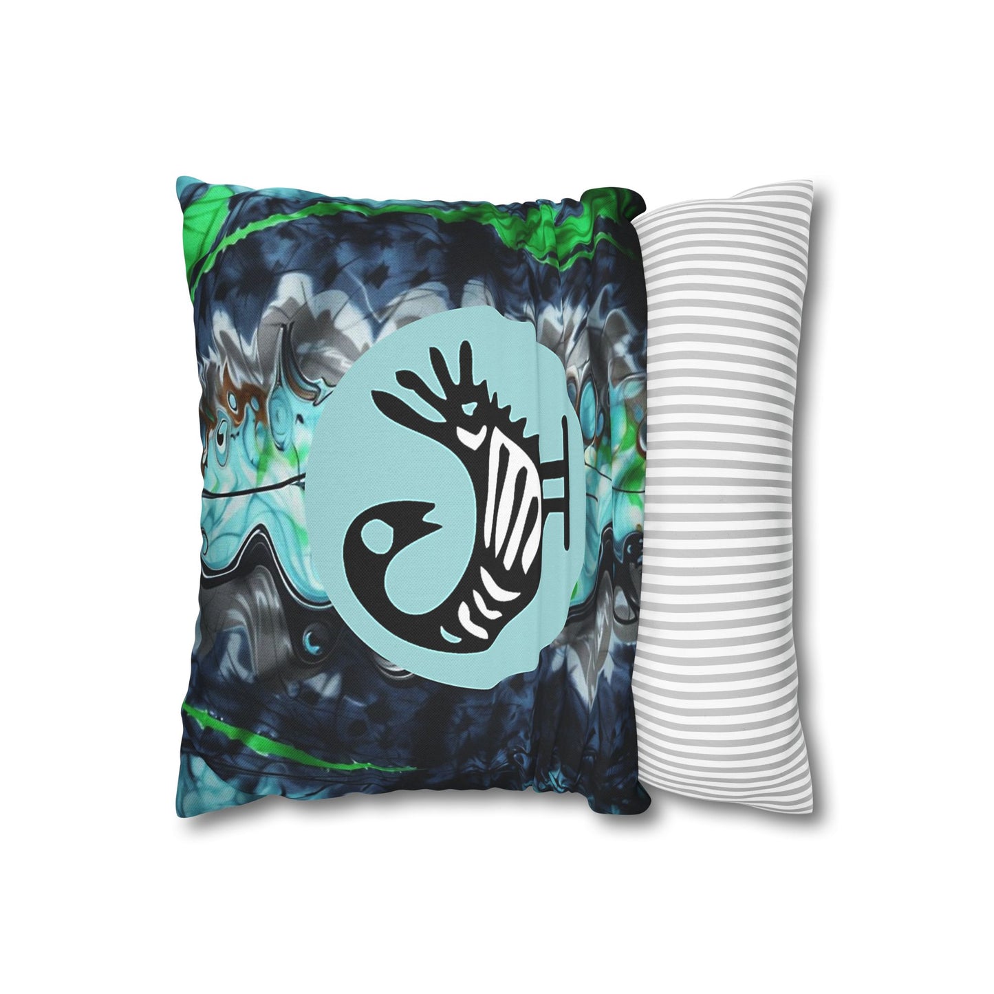 Bohemian Decorative Pillow, Unique Home Decor, Artistic Throw Cushion, Cozy Living Room Accent, Gift for Nature Lovers