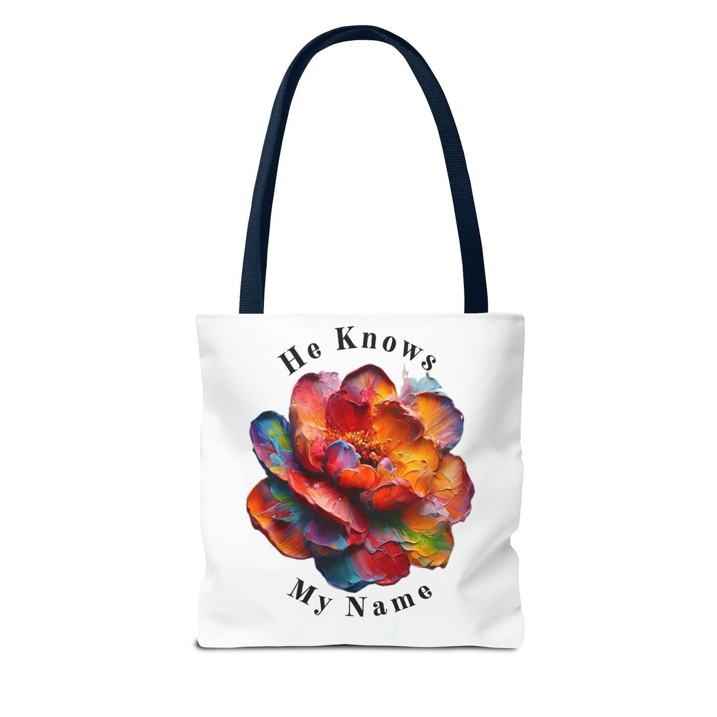 Flower Tote Bag with Inspirational Quote - Perfect for Everyday Use, Weekend Getaways, Gifts, Eco-Friendly Alternative, Floral Design