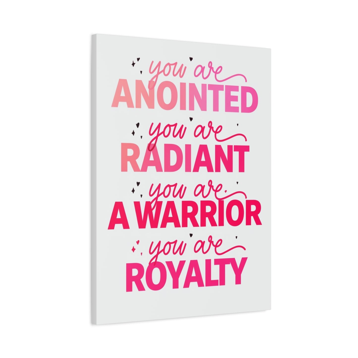 Inspirational Wall Art Print, Motivational Home Decor, Christian Canvases, Gift for Her, Uplifting Affirmations