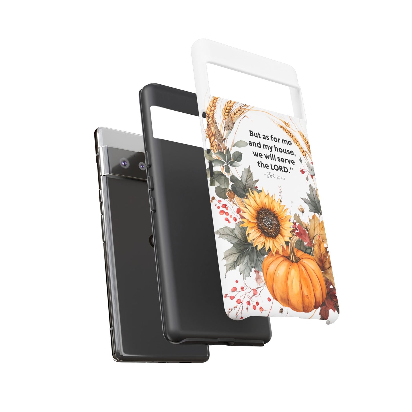 Fall-Themed Phone Case, Cozy Autumn Decor, Inspirational Quote, Pumpkin Design, Gift for Him or Her