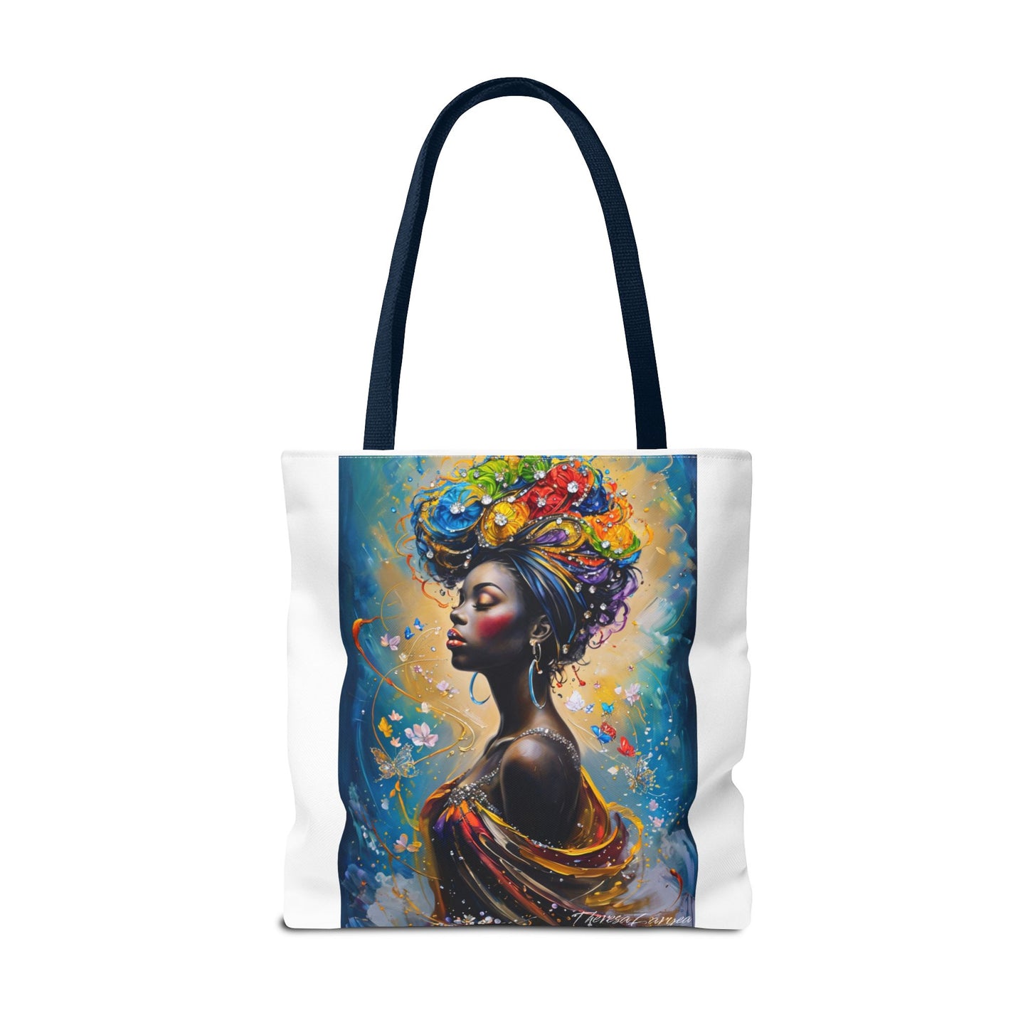 Vibrant Art Tote Bag, Stylish Eco-Friendly Grocery Bag, Elegant Gift for Art Lovers, Fashionable Daily Use, Perfect for Festivals