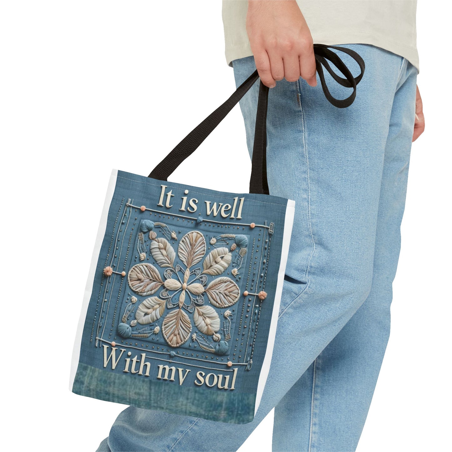 Inspirational Tote Bag, Faith-Based Bag, Motivational Shopping Bag, Personalized Gift, Spiritual Accessory