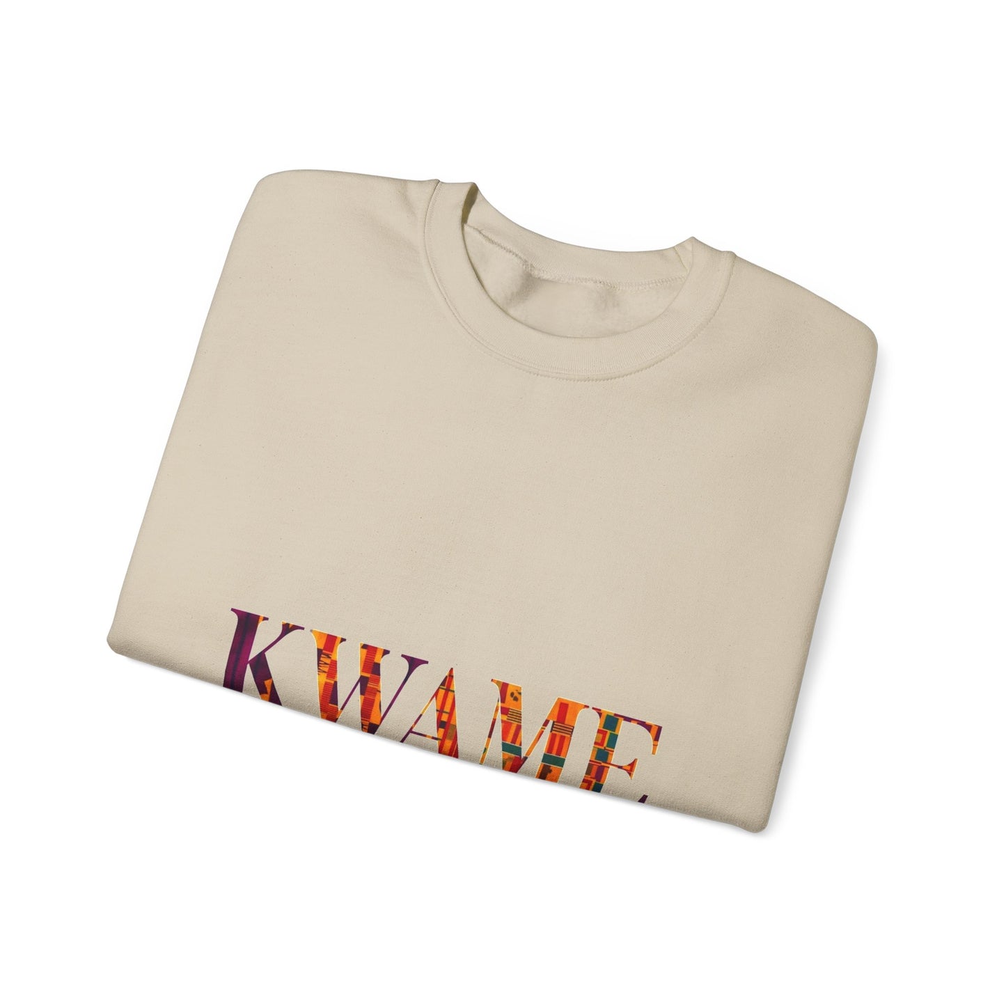 Kwame Graphic Crewneck Sweatshirt | Cozy Unisex Sweatshirt for Casual Outfits, Gift for Her/Him, Fall Fashion, Everyday Wear