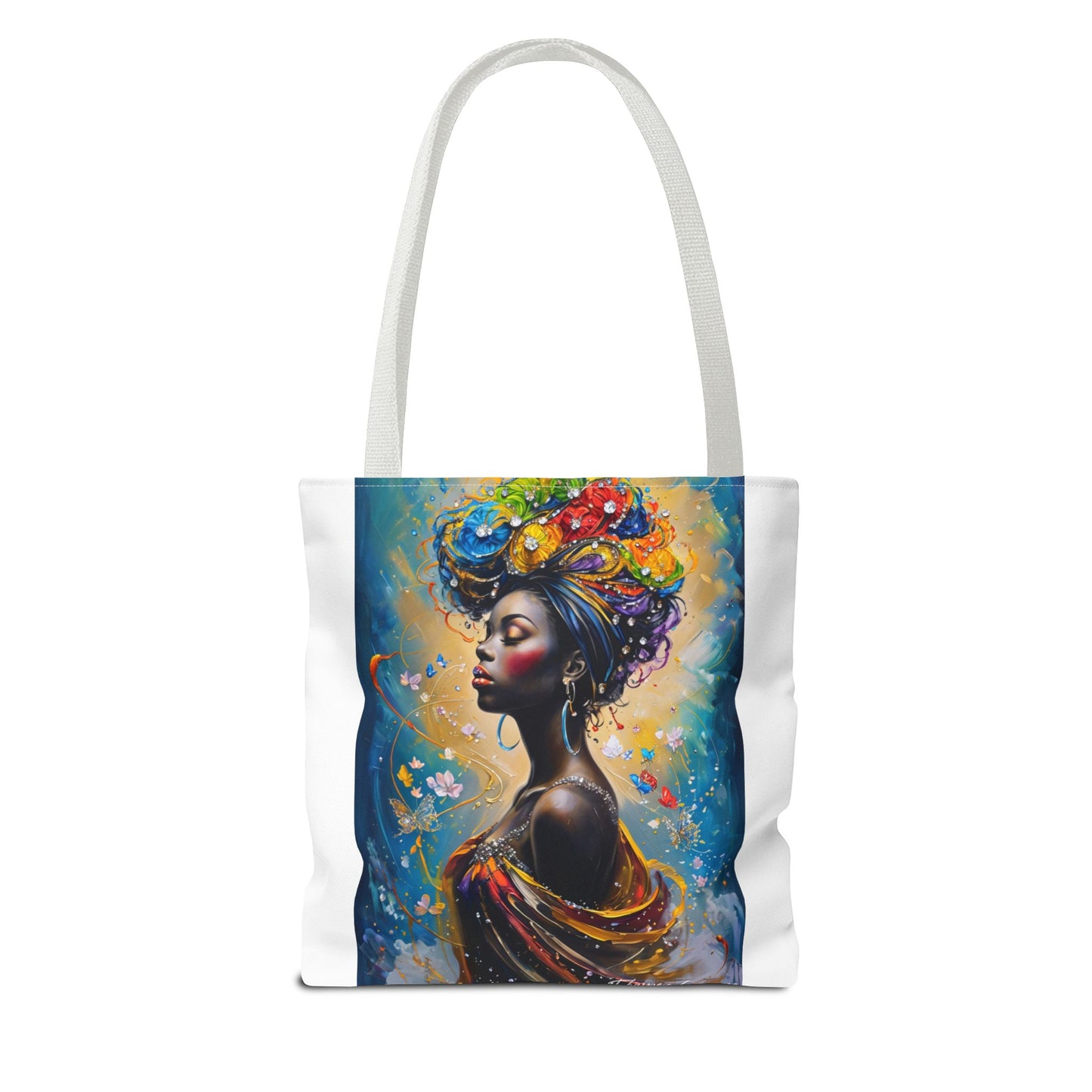 Vibrant Art Tote Bag, Stylish Eco-Friendly Grocery Bag, Elegant Gift for Art Lovers, Fashionable Daily Use, Perfect for Festivals