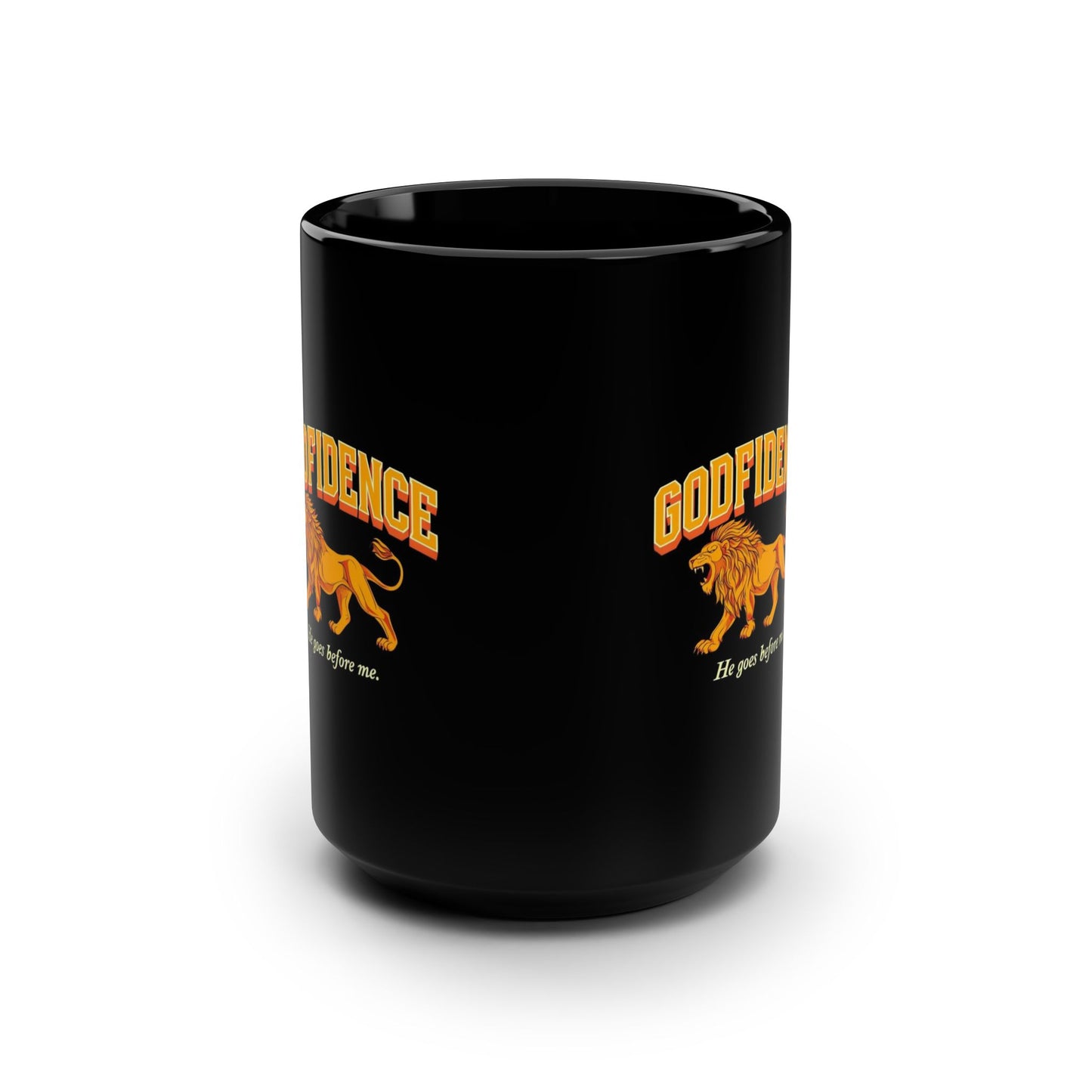 Bold Confidence Mug, 15oz Black Coffee Cup, Inspirational Gift, Motivational Drinkware, Perfect for Tea Lovers, Encouragement Present