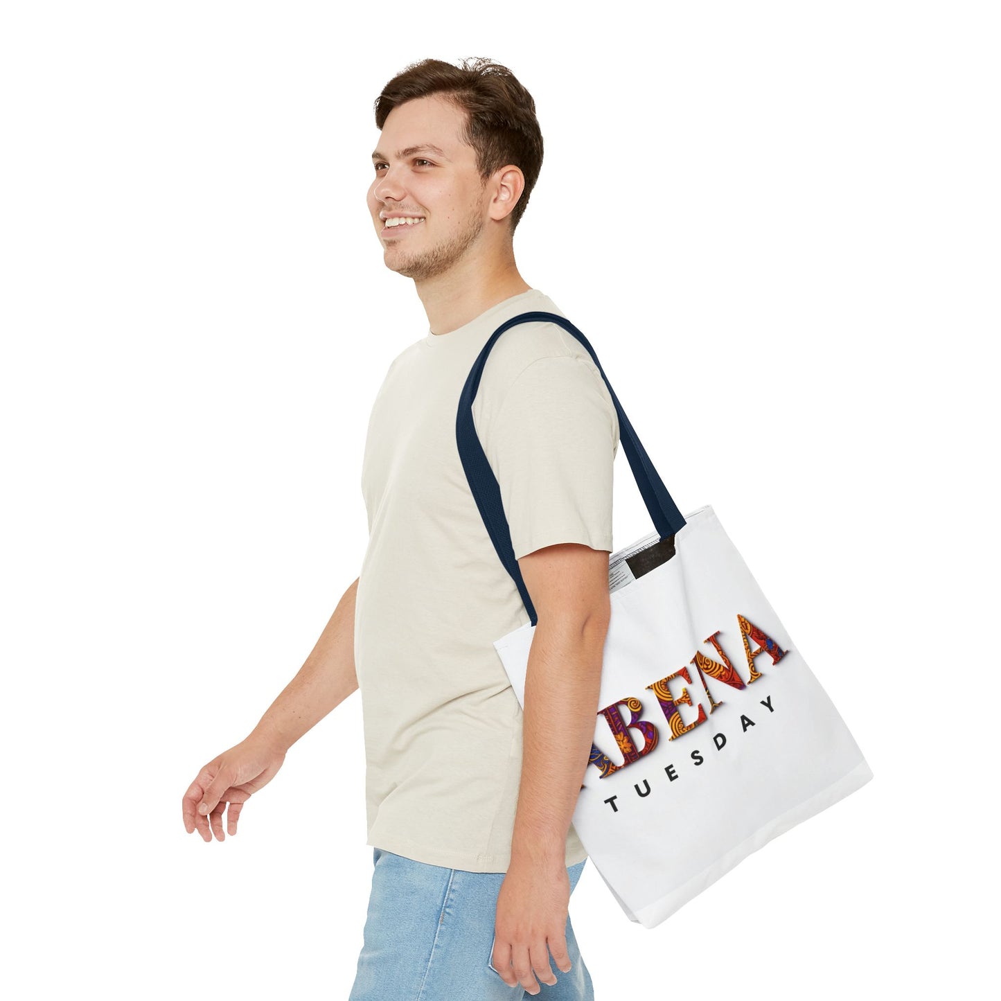 Abena Tuesday Tote Bag, Stylish Carryall, Gift for Her, Daily Use, Eco-Friendly, Fashionable Shopper's Bag, Personalized Tote