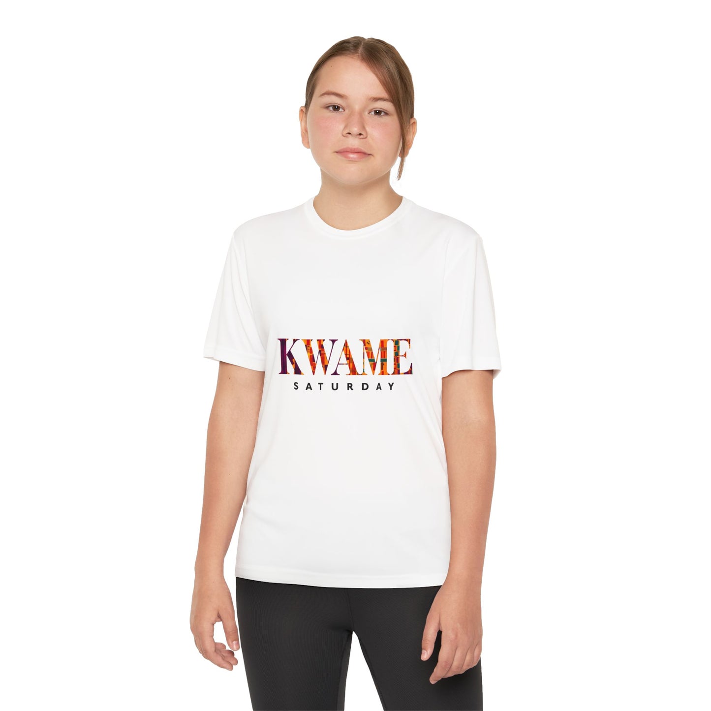 Youth Competitor Tee with KWAME SATURDAY Design - Perfect for Sports Events, Birthdays, Weekend Outfits, Gift for Youth, Casual Wear