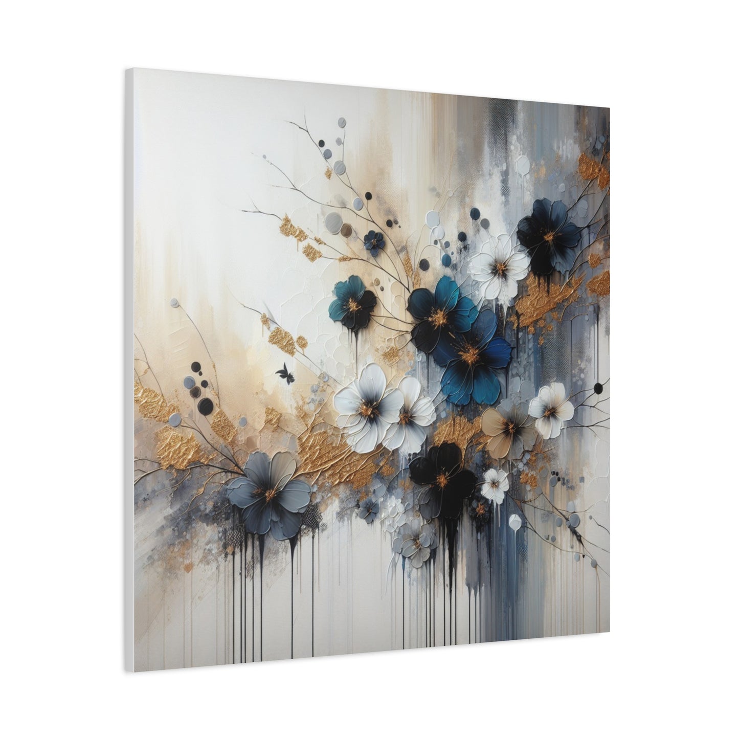 Elegant Floral Canvas Art, Wall Decor, Flower Painting, Home Wall Art, Modern Art