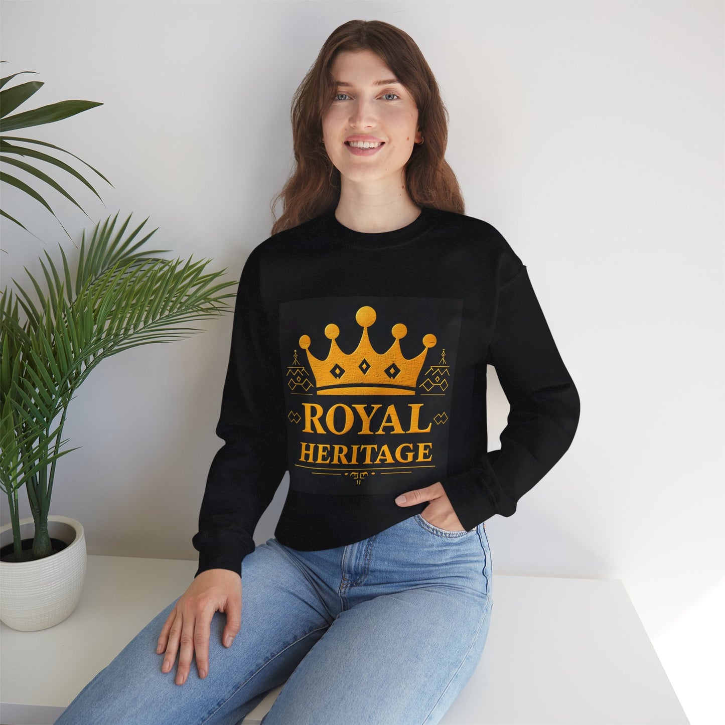 Royal Heritage Crewneck Sweatshirt - Unisex, Classic Style, Perfect for Casual Wear, Gifts, Heritage Celebrations