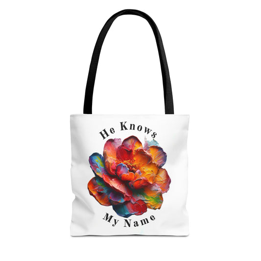 Flower Tote Bag with Inspirational Quote - Perfect for Everyday Use, Weekend Getaways, Gifts, Eco-Friendly Alternative, Floral Design
