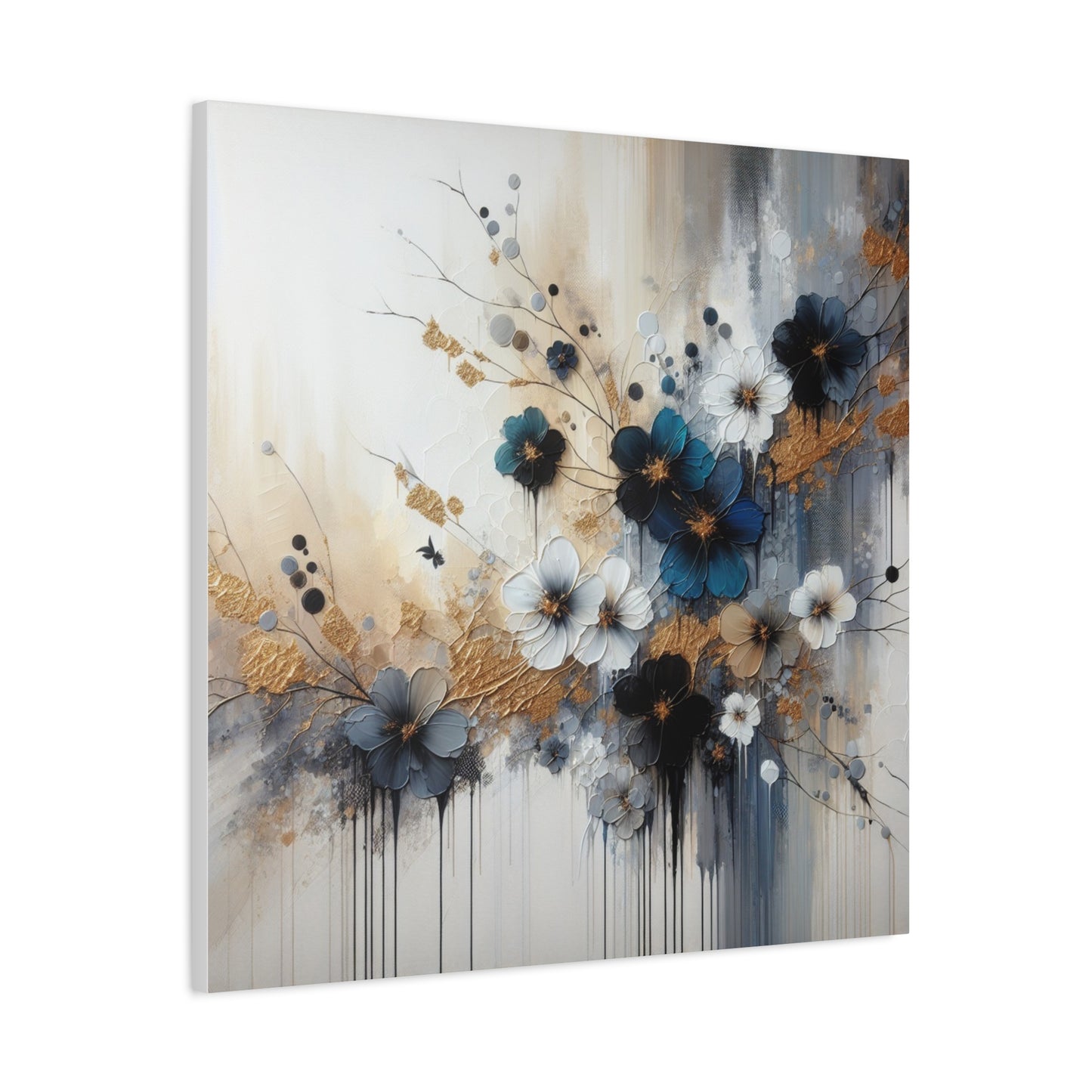 Elegant Floral Canvas Art, Wall Decor, Flower Painting, Home Wall Art, Modern Art