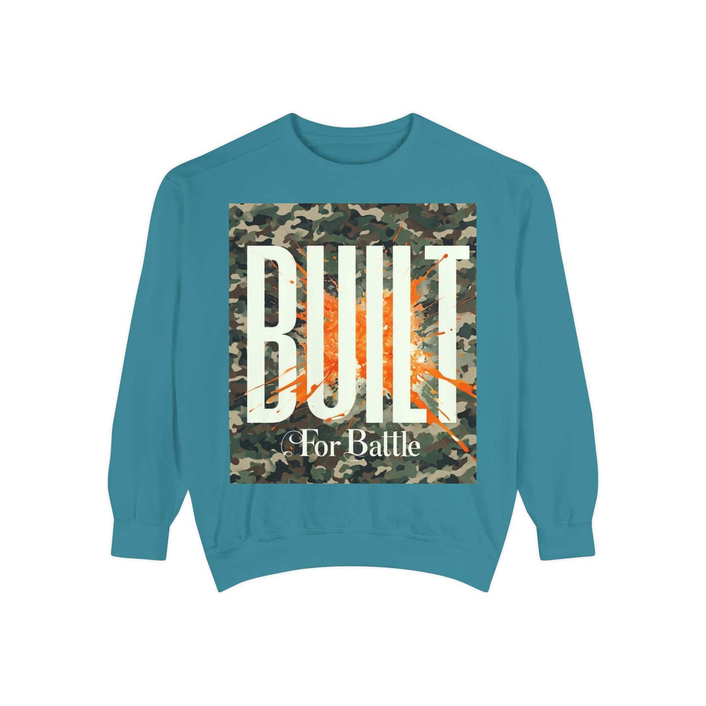 Battle-Ready Unisex Sweatshirt | Cozy Streetwear | Gift for Him or Her | Fall Fashion | Casual Wear | Camo Design