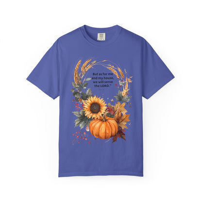 Fall-Inspired Unisex T-Shirt - 'But as for me and my house we will serve the LORD' - Autumn Apparel, Seasonal Gift, Christian Tshirt, [...]