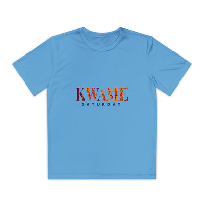 Youth Competitor Tee with KWAME SATURDAY Design - Perfect for Sports Events, Birthdays, Weekend Outfits, Gift for Youth, Casual Wear