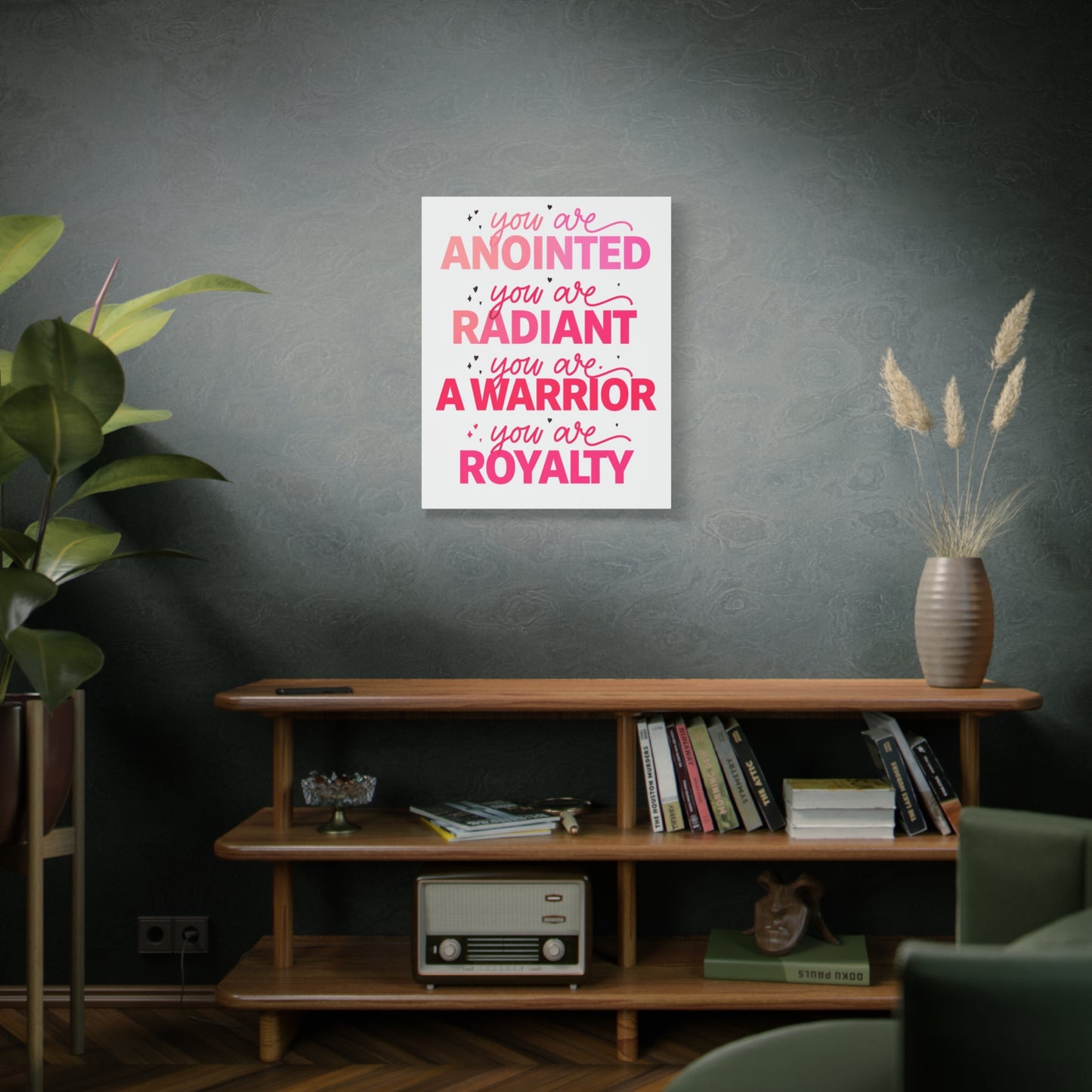 Inspirational Wall Art Print, Motivational Home Decor, Christian Canvases, Gift for Her, Uplifting Affirmations