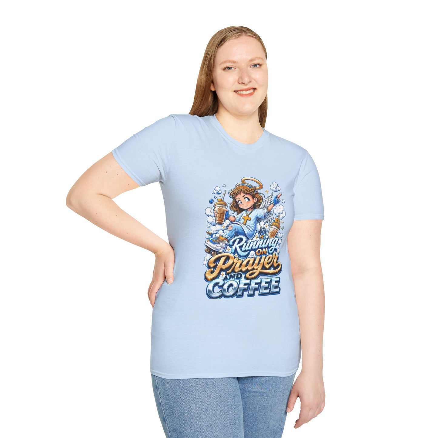 Running on Prayer and Coffee T-Shirt