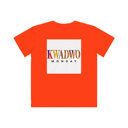 Kwadwo Monday Kids Tee, Fun Youth Outfit, Birthday Gift, Kids Apparel, Unique Weekday Shirt, Daily Style