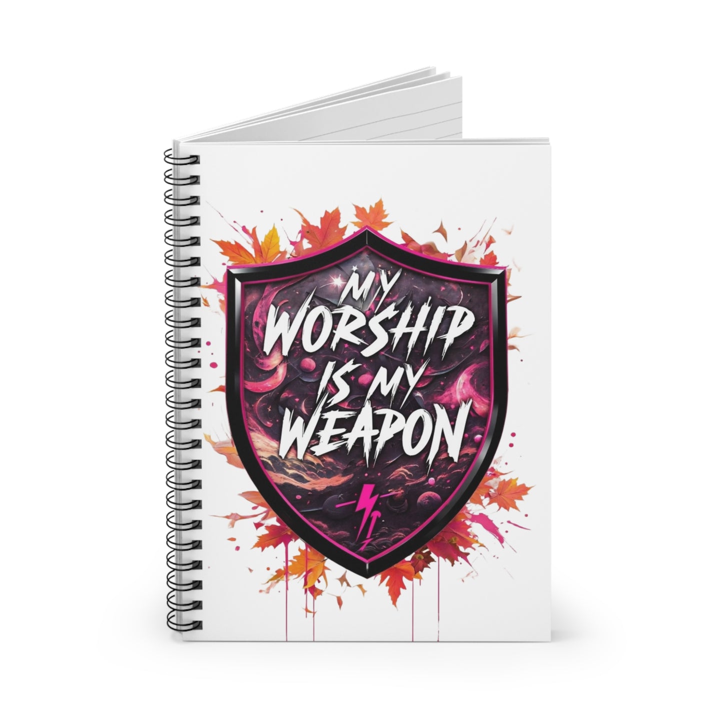 Spiral Notebook - My Worship is My Weapon | Inspirational Art Journal, Motivational Stationery, Gift for Students, Daily Planner, [...]