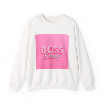 Boss Lady Crewneck Sweatshirt | Stylish Gift for Bosses, Empowering Apparel, Women's Fashion, Cozy Outfit, Motivational Apparel