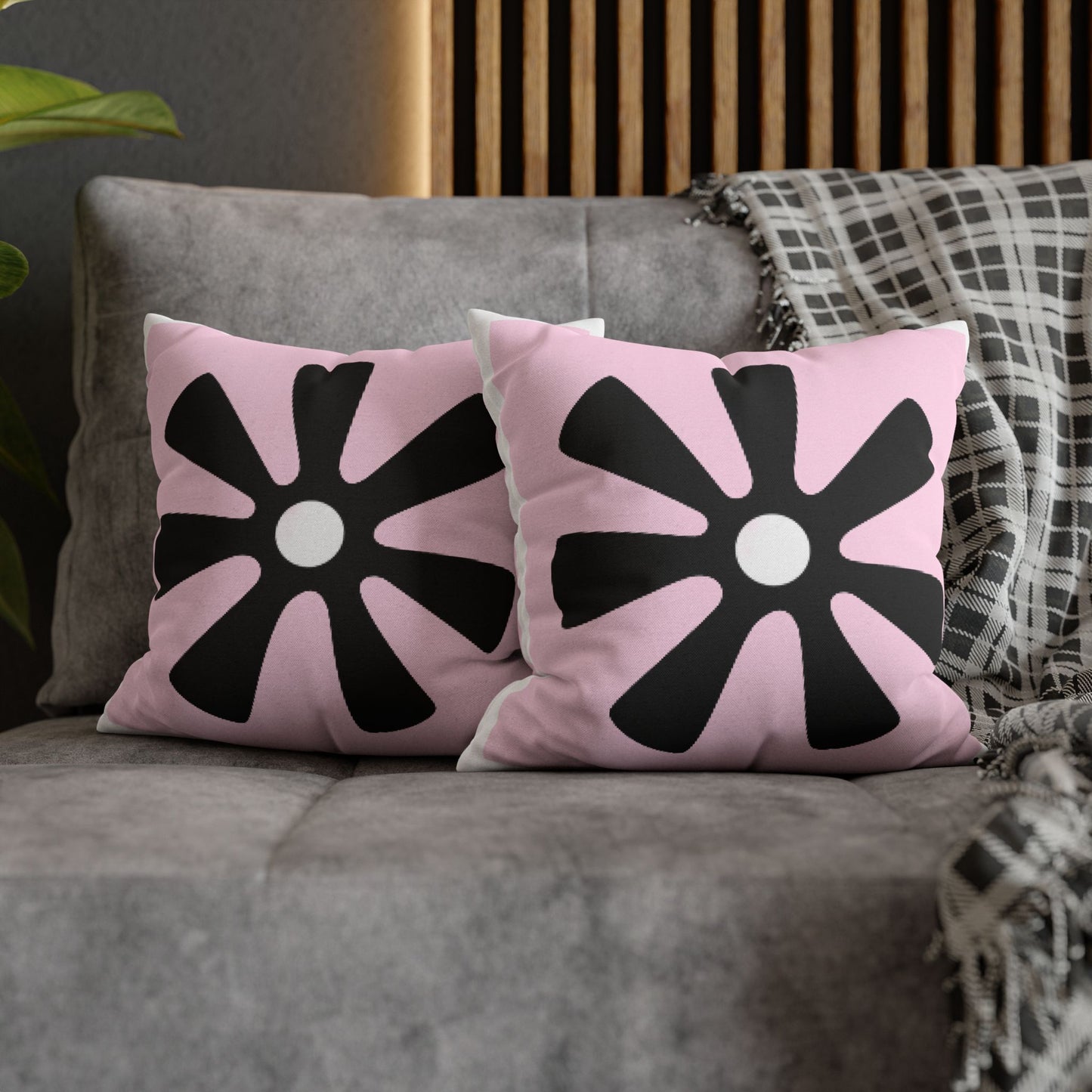 Chic Floral Pillowcase, Cozy Home Decor, Modern Accent Pillow, Gift for Her, Trendy Room Accent