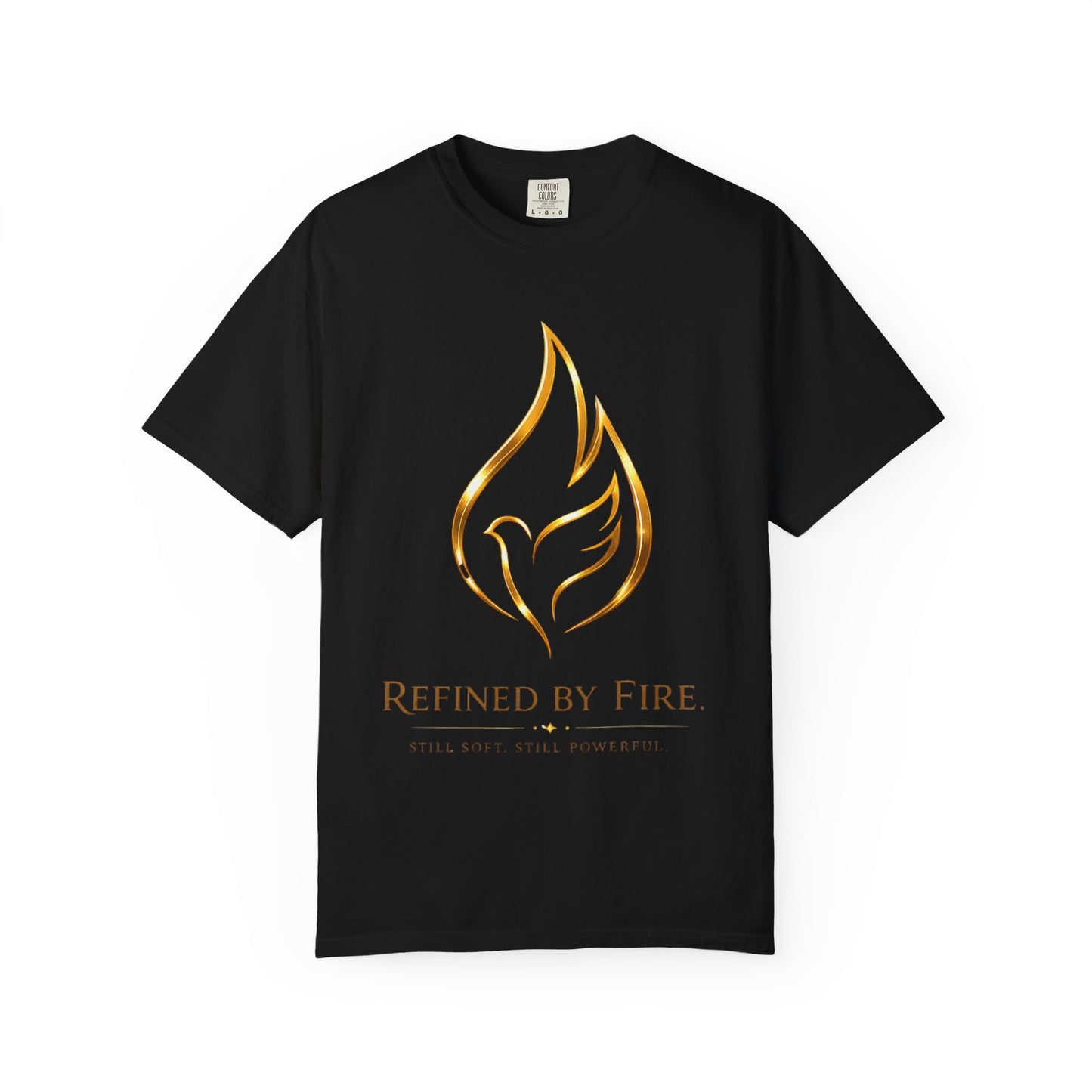 Refined By Fire Graphic T-Shirt — Inspirational Flame Dove Tee