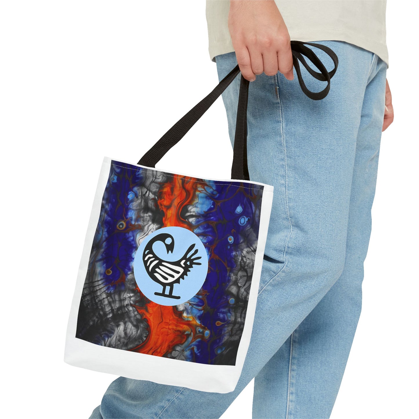 Vibrant Abstract Tote Bag - Artistic Carried Canvas, Eco-Friendly Shopping Companion, Gift for Art Lovers, Travel Enthusiast, Vibrant [...]