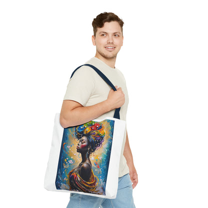 Vibrant Art Tote Bag, Stylish Eco-Friendly Grocery Bag, Elegant Gift for Art Lovers, Fashionable Daily Use, Perfect for Festivals
