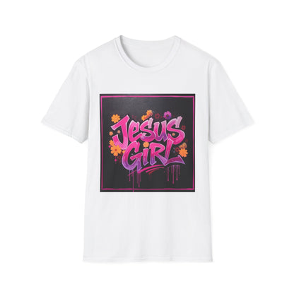 Jesus Girl Graphic T-Shirt, Christian Apparel, Faith-Based Gift, Inspirational Shirt, Summer Style, Trendy Outfits