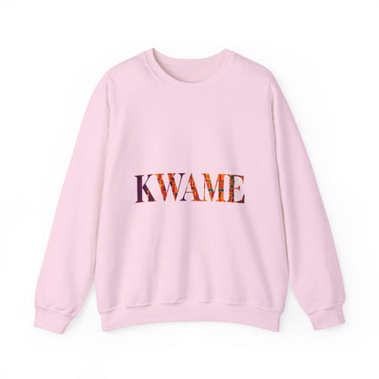 Kwame Graphic Crewneck Sweatshirt | Cozy Unisex Sweatshirt for Casual Outfits, Gift for Her/Him, Fall Fashion, Everyday Wear