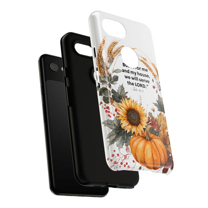 Fall-Themed Phone Case, Cozy Autumn Decor, Inspirational Quote, Pumpkin Design, Gift for Him or Her