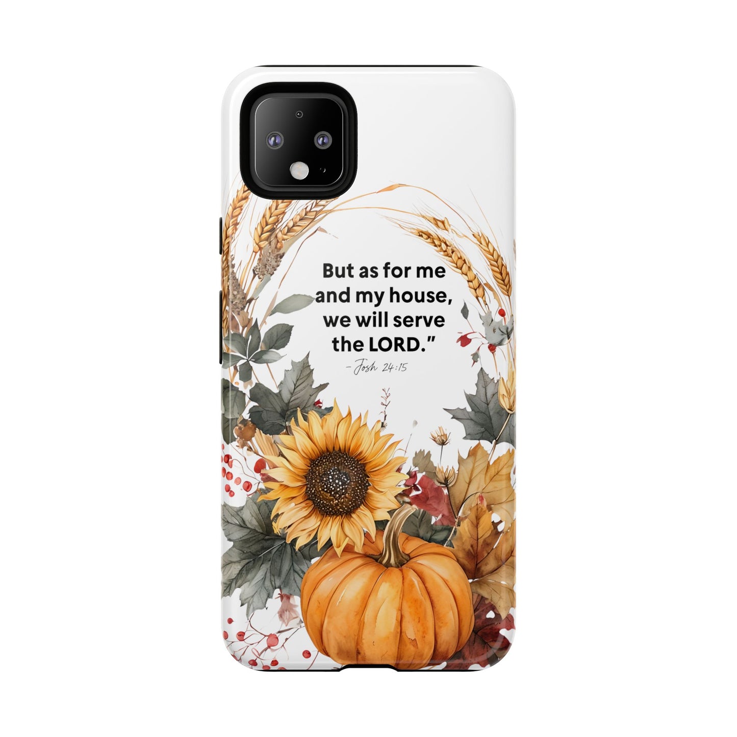 Fall-Themed Phone Case, Cozy Autumn Decor, Inspirational Quote, Pumpkin Design, Gift for Him or Her