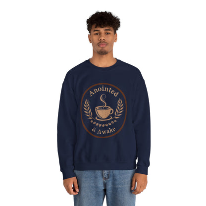 Cozy Coffee Sweatshirt - Anointed & Awake