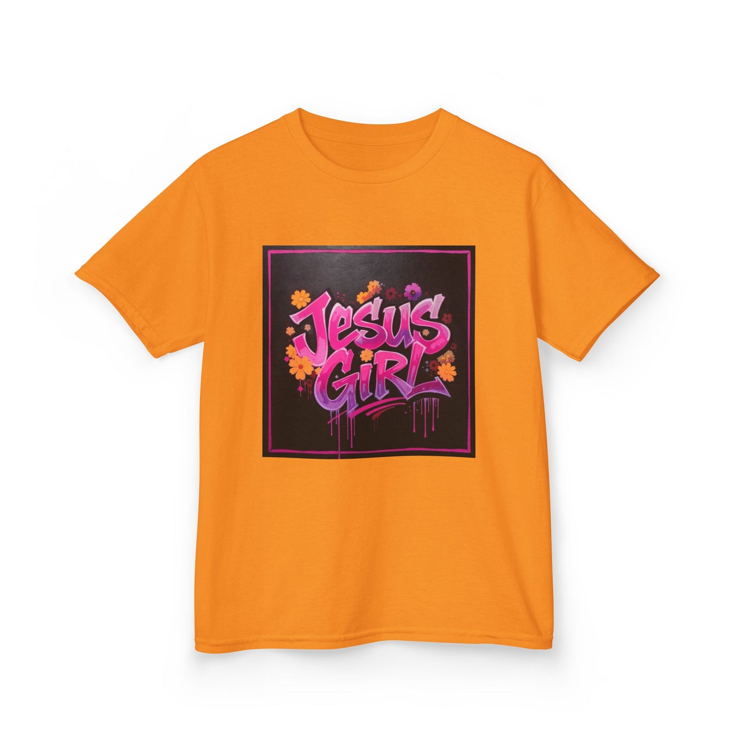Vibrant Kids Tee - Jesus Girl Shirt, Youth Graphic Tee, Casual Kids Fashion, Faith-Based Gift, Summer Wear