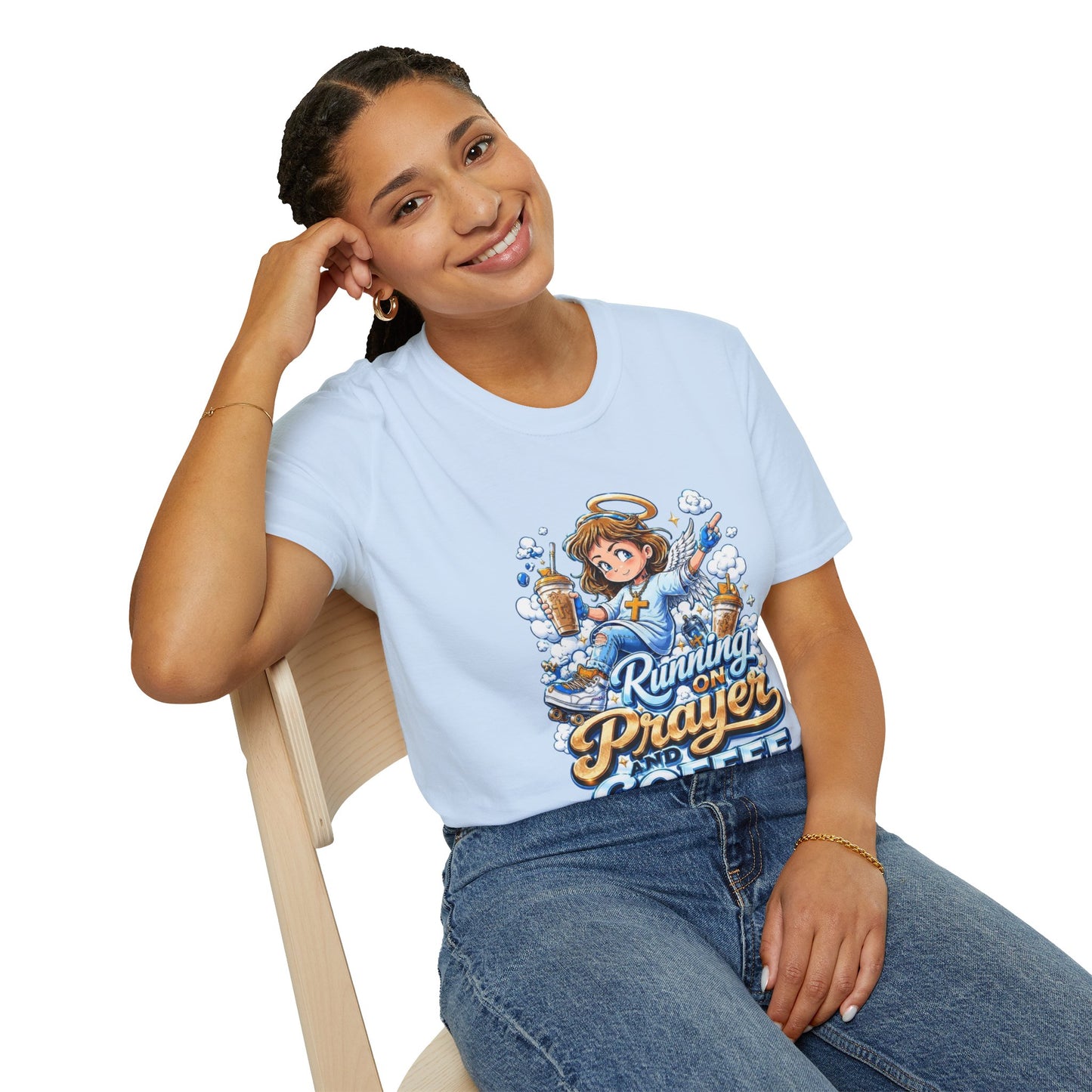 Running on Prayer and Coffee T-Shirt