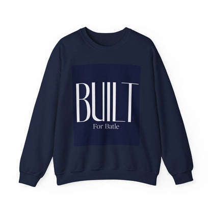 Built For Battle Unisex Crewneck Sweatshirt, Comfortable Layering, Casual Wear, Gift for Gamers, Stylish Everyday Apparel